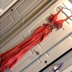 Coral prom dress size: 10